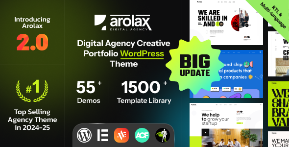 Arolax | Creative Digital Agency Theme Logo